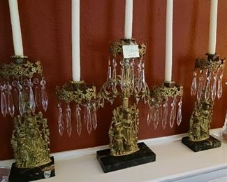 Lot 156  Classical Girondole set 3 pieces    400 set