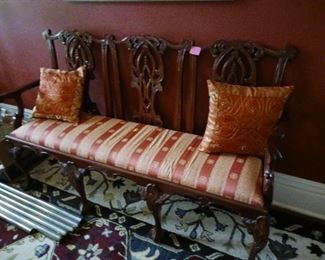 Lot 164A  Chippendale settee   400