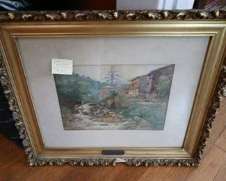 Lot 162A Antique Banku Maruyama original watercolor  400  