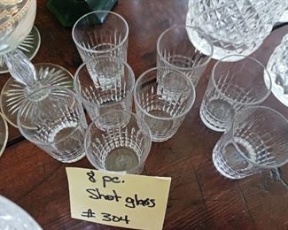 Lot 304  Liquer Glasses 8 pc   20
