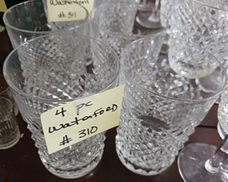 Lot 310  4 pc Waterford  Tall Hiball tumblers   40
