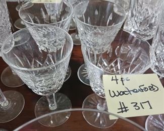 Lot 317  Waterford 4 steware  4 pc    40