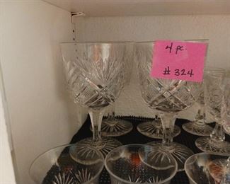 Lot 324  Goblets  4 pcs  20