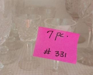 Lot 331  Cordials 7 pc  28