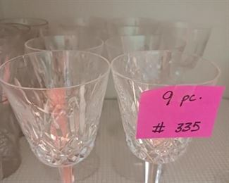 Lot 335  Cordials  9 pc    36