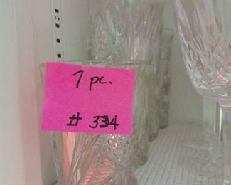 Lot 334    tumblers  7 pc  30