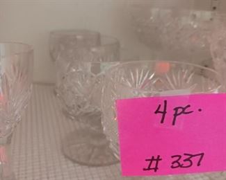 Lot 337  Cordials  4 pcs    16