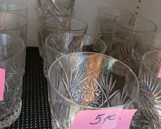Lot 341   Tumblers  5 pc  cut  25