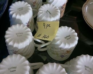 Lot 360 set 9 Haviland demi cups  18 all