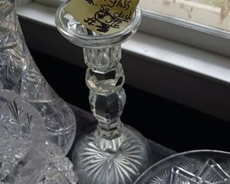 Lot 392  Solid Cut Faceted Candlestick  30