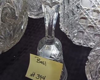 Lot 394  Cut Glass Bell    10