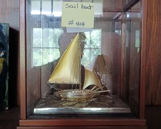 Lot 414 Sailboat in Case   20