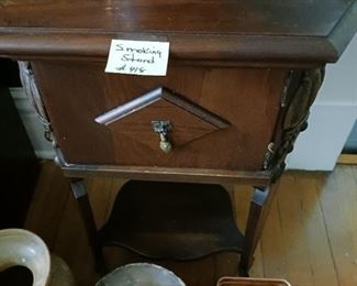 Lot 418   Walnut Smoking stand    80