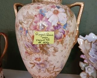 Lot 436  Royal Bonn Vase,  Has Repairs    30