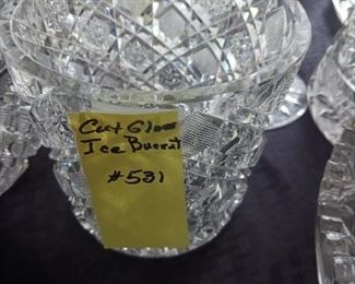 Lot 531  Cut Glass Ice Tub   40