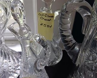 Lot 534 and 535  Cut Glass Cruet  20 (534) and 30 