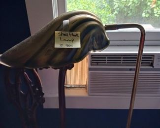 Lot 407a  Brass shell Pole Lamp    20