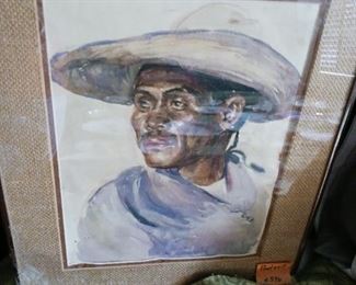 Lot 596  Frieda L Dieter Portrait Mexican   80