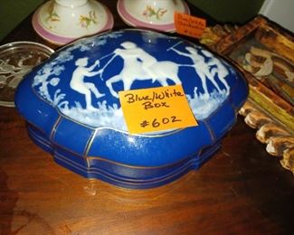 Lot 602    Limoges Large Blue Box    50  