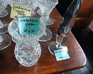 Lot 632  Waterford Vase   30