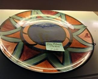Lot 631 Gail Pittman round platter 20
