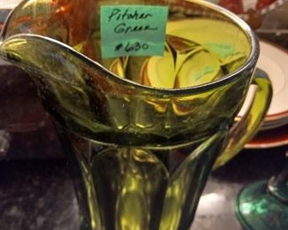 Lot 630 Green Pitcher    20