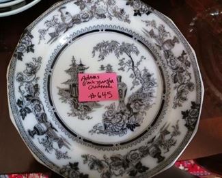 Lot 645   Black Transferware Plate      30