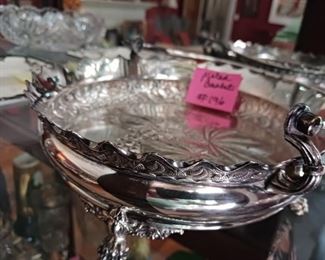 Lot 196  Silverplated Basket     30