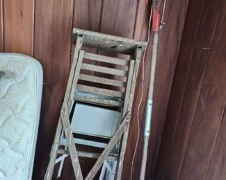 MISC Lot 2 Step Ladders and pole Saw  30 all