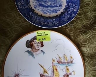 Lot 459  Group Lot Columbus/Constitution plates  10 all