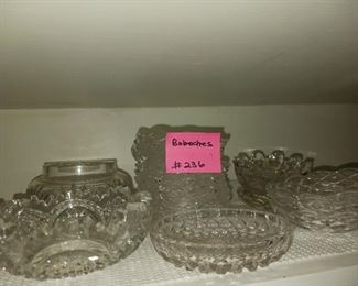 Lot 236  Group lot bobeches etc   40