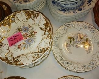 Lot 254 Group lot Old Paris Pierced Plates   40 all