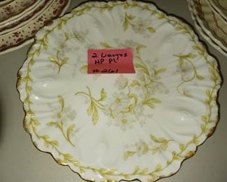 Lot 261  set 2 Limoges HP Plates   10