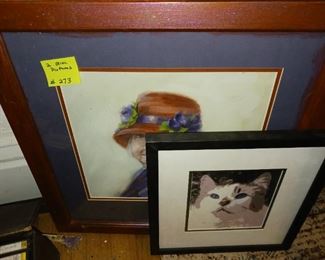 Lot 273  2 Misc artwork    20