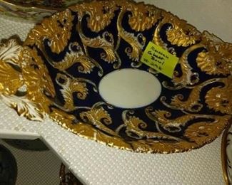 Lot 298 Meissen Cobalt Gilt Bowl  150