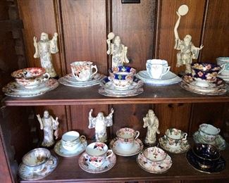 3-piece Sets $10 EACH                                                              Single Cup & Saucer Sets - $5 EACH                                                                            