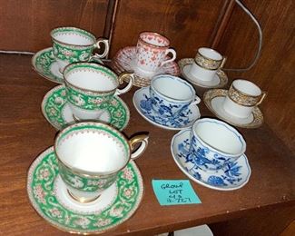 Lot 727   Group Lot Cups and saucers   40 all