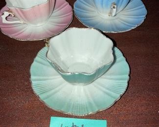 Lot 740 Set 3 Lotus Demi Cup and saucer sets  15 all