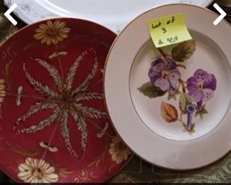 Lot 454   1 Pickard and 1 asian plates    10