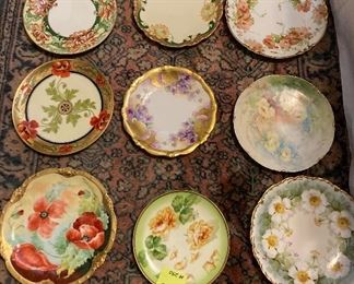 lot 290  Choice Floral HP plates   10 each 