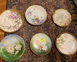Lot 291   CHOICE Floral HP Plates    10 EACH