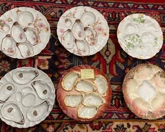 Lot 101  Choice on antique oyster plates  50 EACH