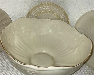Beleek Georgian shell design bowl  20