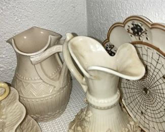 Lot 707c   2 Beleek Pitchers   40