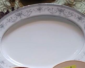 Lot 454a  Group Lot platter  cream and sugar    30