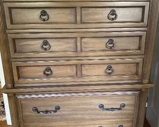 Vintage Thomasville Chest on Chest of Drawers