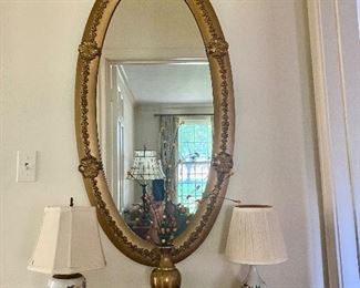 Ornate Oval Mirror