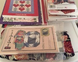 Sewing and craft supplies.