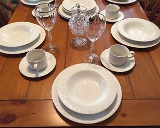 Beautiful Royal Doulton stemware.