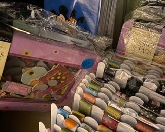 Adhesive backed ribbon, chipboard tags and shapes, Disney Cricut cassette